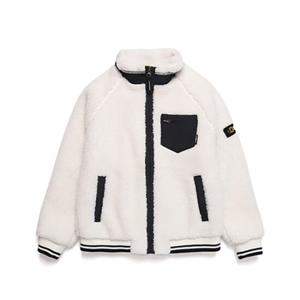 내셔널지오그래픽키즈 N204KFT140 윌소니 FLEECE 뽀글이 블루종형 F-ZIP IVORY