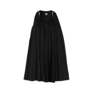 LOEWE Black satin mini dress S359Y09XH1 BLACK