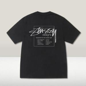 스투시 모던 에이지 피그먼트 다이드 티셔츠 블랙 1905079