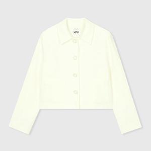 [스파오](QR) 트위드 크롭 맥 자켓 (SPJKC23W92-T)