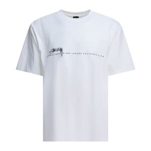 스투시 화이트 크루넥 프린트 티셔츠 1905080 1201 WHITE