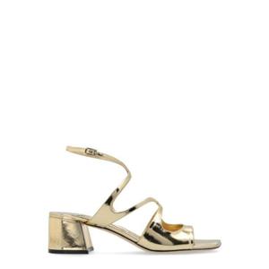 Jimmy Choo Azilia 스퀘어 오픈 토 샌들 AZILIA45QUI GOLD TP936133629