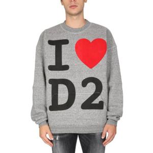 Dsquared2 슬로고 프린트 크루넥 스웨트셔츠 S74GU0630S25555 858M TP943967484