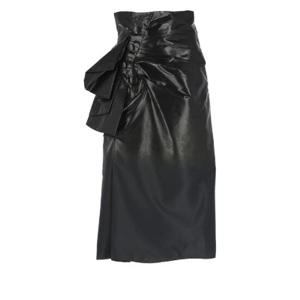 Maison Margiela 주름 디테일 코팅 미디 스커트 S60415S51ME0019 961 TP944176669