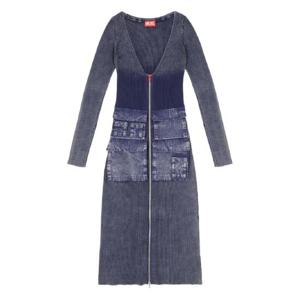 25 SS 디젤 골지 지퍼 프런트 포켓 데이 드레스 A194930QMAN TP439281126