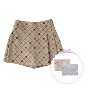 선물추천 [밍크뮤HP]25년F W (BE)체리쟈가드스커트팬츠 (35A15-432-01)