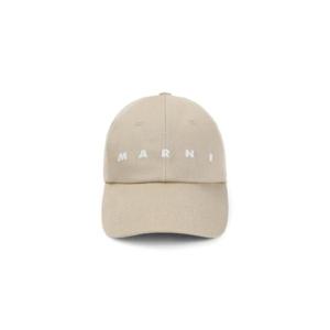 마르니 마르니 베이지 볼 캡 2106657
