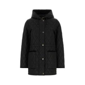 버버리 여성 블랙 나일론 퀼트 코트 8110531 C1900