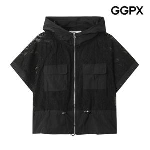 [GGPX] 썸머 레이스 후드 반팔 점퍼 (GP6JP004F)