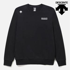 [데상트] 에센셜 그래픽 맨투맨 SP123XHT12BLK0 긴팔티