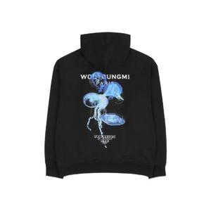 우영미 야광 젤리피쉬 백로고 후드 블랙   24SS W241TS35743B