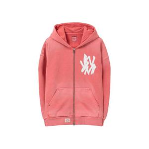 우영미 페인티드 로고 다잉 후드 집업 핑크   25SS W251TS42757P