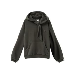 우영미 그레이 매듭 디테일 후드 티셔츠 다크   24FW W243TS38759G