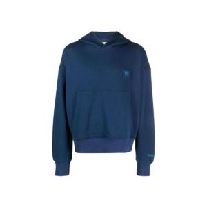 우영미 W 패치 후드 스웨트셔츠 블루   23SS W231TS32728L
