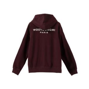 우영미 백로고 후드 티셔츠 레드   24FW W243TS37727R