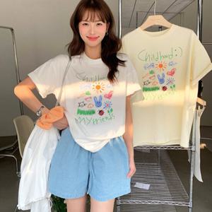 [메이킹유]메이킹유 WA01087스케치반팔티