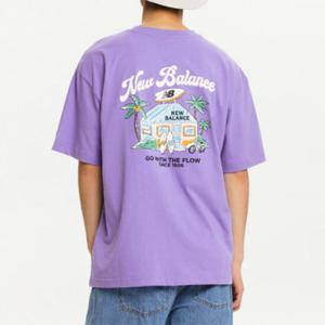 뉴발란스반팔티 XQS NBNEE21623-75 공용 NB Boy 보드샵 반팔티 (SEMI OVER FIT)
