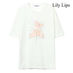 릴리립스  러블리 베어 프린팅 루즈핏 반팔 티셔츠 (YL6TS004)