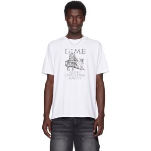 25 SS Dime 남성 화이트 글로리어스 티셔츠 252841M213038