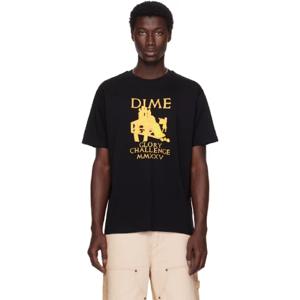 25 SS Dime 남성 블랙 글로리어스 티셔츠 252841M213037