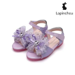 [트래드후스 - LAPINCHOU] 라팡슈 엘레나 에떼 샌들 퍼플 글리터 LPSDL3M2PL