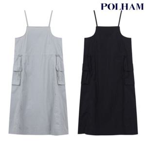 [폴햄] PHF2OO2750 여성 무브 슬리브리스 나일론 원피스