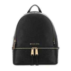 마이클코어스 블랙 가죽 미디엄 레아 백팩 30S5GEZB1L  BLACK