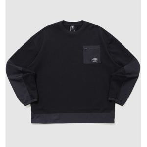 엄브로 우븐BIT 니트 맨투맨 B1 UQ121CFS13 BLK0 SCW0