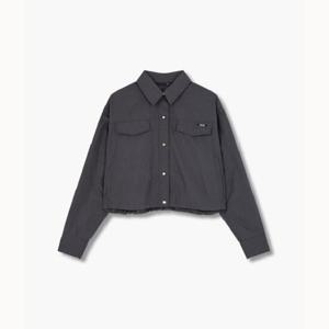 [지컷]라벨 포인트 스트링 헴 셔츠 (7255160301)