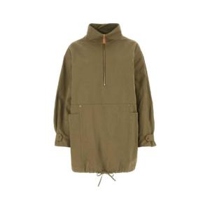PRADA 아미 그린 코튼 블렌드 드레스 P3L59HSOOO14F5 F0161