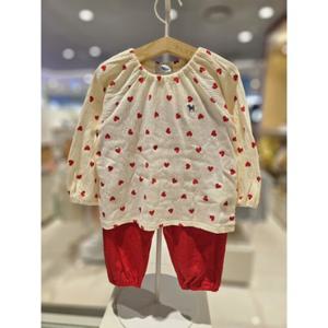블루독베이비[hu]25FW가을신상 (IV)하트COZY상하세트 45A70-672-18 가을상하복 외출복 외출상하복 등원복
