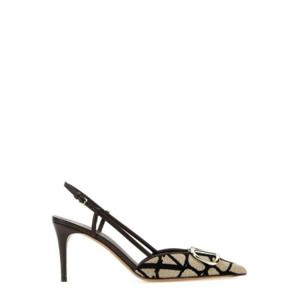 Valentino VLogo 시그니처 포인티드 토 슬링백 펌프스 2W0S0R01EBH 6ZN TP935145969