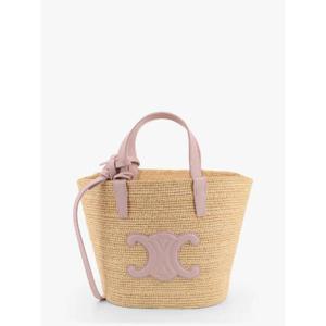 CELINE Panier Classic Teen rafia shoulder bag 115802FF7