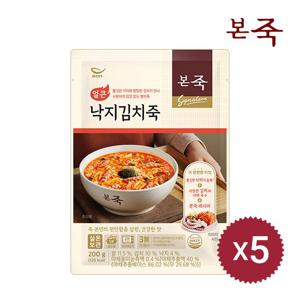 [본죽] 얼큰낙지김치죽 200g 5팩