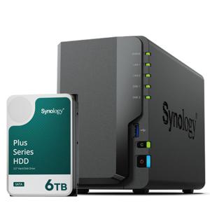 시놀로지 [국내정품] 나스 DS224+2Bay NAS HAT3300 6TBX1 하드디스크 합본