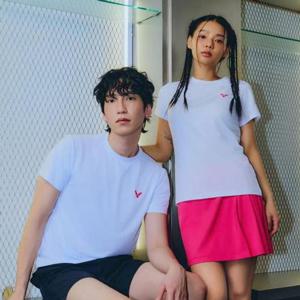 빅터 빅터 남성 여성 반팔 티셔츠 VT25ATS002M VT25ATS002F WH