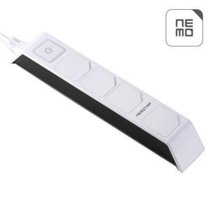 네모탭 네모탭 디자인 멀티탭  멀티콘센트 4구 3m 블랙
