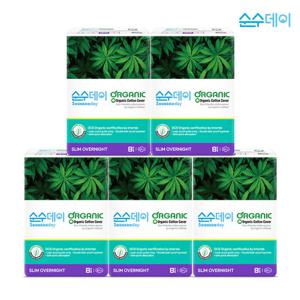 순수데이 순수데이 오가닉 오버나이트 8p x 5팩/유기농생리대/국내생산