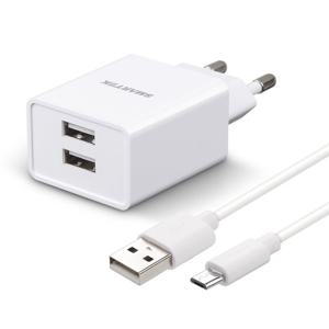 스마텍 [스마텍] [본사]  10W 2A/5V 2포트 5핀 분리형 충전기 I 5핀 케이블 포함 STC-3000 5Pin