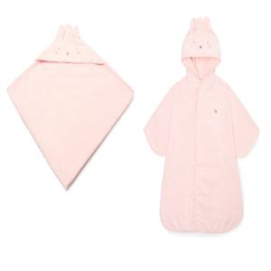 [B블루독베이비B]  (PH)래빗뱀부목욕타올.가운SET  44W70AHA02  선물/출산/패드/목욕타올/신생아