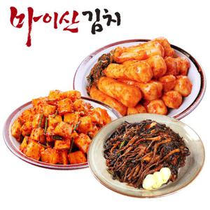 [한국농협김치] 전북 마이산김치 맛남3종11호 총각김치/깍두기/고들빼기 각1kg
