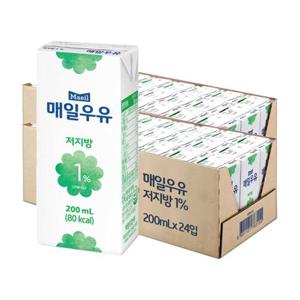매일 멸균우유 저지방 1% 200ml X 48팩