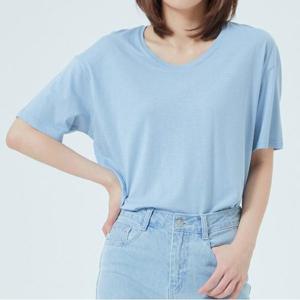 [미쏘]모달 U넥 무지 티셔츠(MIWHWA730C)