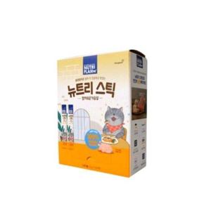 뉴트리플랜 고양이 츄르 간식 뉴트리스틱 참치닭가슴살 x 100개 1.4kg