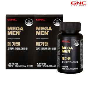 [GNC] 메가맨 멀티비타민 앤 미네랄 (90정) 45일분 x 2병