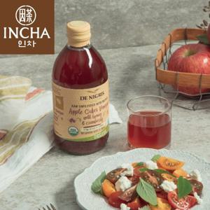 [인차]유기농 발효 사과초모식초 크랜베리허니 애플사이다비니거 비네거 500ml 애사비 식초
