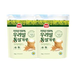 [사조대림] 해표 우리밀통밀가루 750g 2개