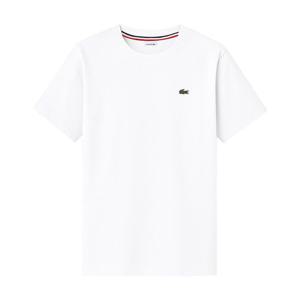 라코스테 베이직 레귤러핏 면 반팔 티셔츠 흰색 TJ1442-001