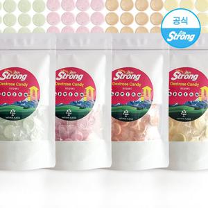 [하이델] 알프스스트롱 포도당 캔디 dextrose 개별포장 사탕 200정, 4가지맛