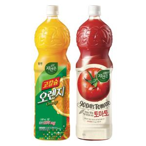 웅진 고칼슘오렌지 1.5L x 3개 + 자연은 토마토 1.5L x 3개 (총6개)